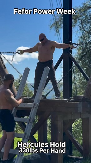 330lbs Per Hand Hercules Hold for 61 seconds at Fefor Power Week. @fefor_strength @feforhoifjellshotel This is a bucket list place to compete and watch Strongman, Highland Games, and Stone Lifting! @egilberlijohnsen and @kikkiberlijohnsen put on this Amazing Event! The sense of community in this stunningly beautiful place with all 120 athletes just can’t be missed! You must experience this! @barbellapparel Adapt Pants #feforhøifjellshotell #feforpowerweek #beststrong #strongman #norway #ageisjus