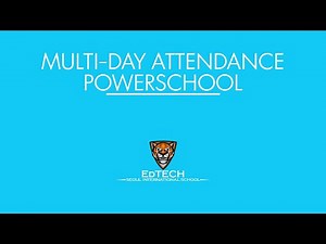 Taking Multi-Day Homeroom Attendance In Powerschool