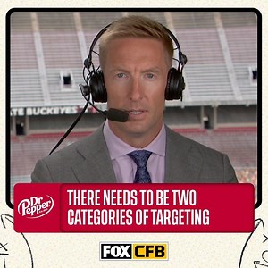 109K views · 883 reactions | “There needs to be two categories of targeting so that we can have a targeting penalty during the course of action, but then that player is not thrown out of the game.” Joel Klatt reacts to Nebraska Football's Deontai Williams being ejected due to targeting ⬇️ (Sponsored by Dr Pepper) | College Football on FOX | Facebook