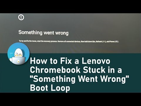 How to Fix a Lenovo Chromebook Stuck in a "Something Went Wrong" Boot Loop By a Certified Technician