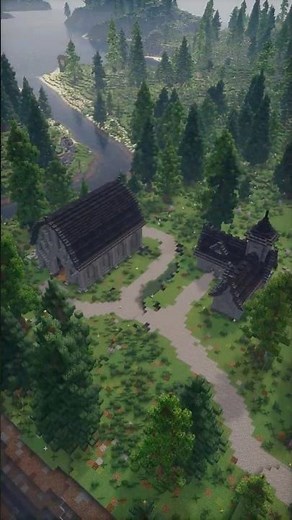 Minecraft Gothic Barn & Farm House