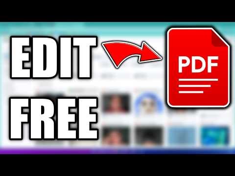 HOW TO EDIT PDF FILE FOR FREE