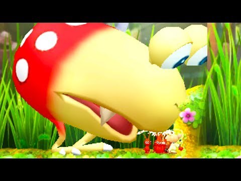 Hey! Pikmin - Bulborb Boss Battle (No Damage) (English Gameplay)
