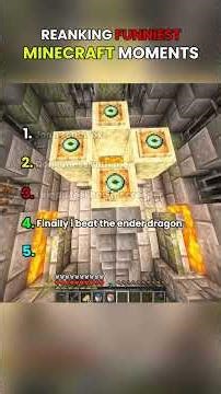 Ranking Top 5 Funniest Minecraft Clips 😂😂 #minecraft #shorts #funny