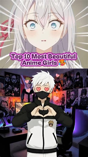 According To Me 😳 Top 10 Most Beautiful Anime Girls #ytshorts#anime#animegirl