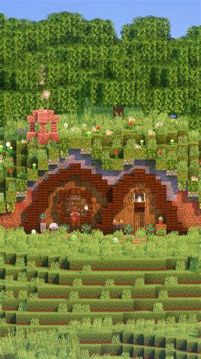Easy Hobbit House Tutorial #minecraft