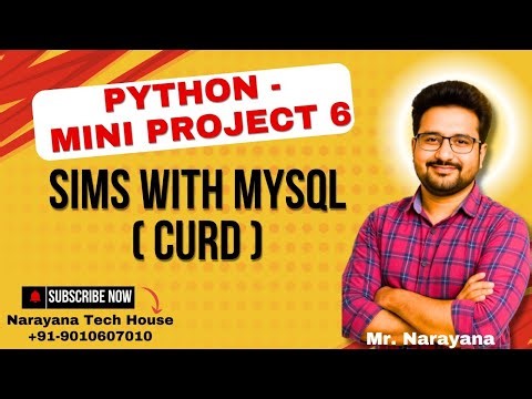 Python Mini Project - 6 By Mr. Narayana, #python, #miniproject , #django, #curd, #programming