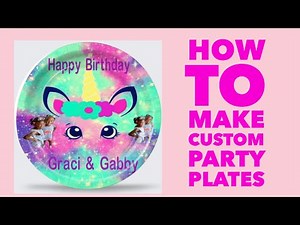 How To Make Custom Party Plates With The Help of Design Space