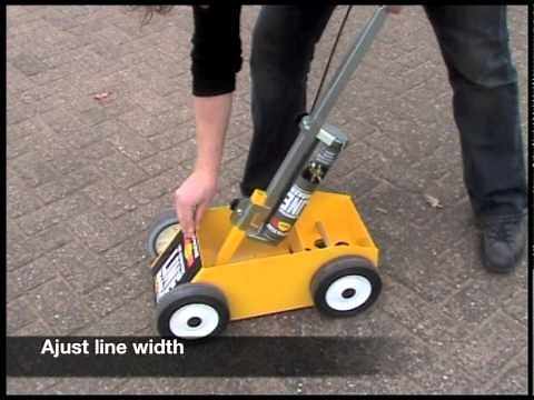 Rustoleum Hard Hat Line Striping Machine from Promain