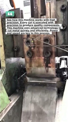 This machine uses advanced technology to cut metal quickly and efficiently.