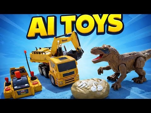 RC Truck Meets Dinosaur 🦖 | AI Toys Unboxing & Fun Action