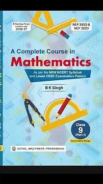 Class 9 Maths Book 2026-27 PDF Download | CBSE Latest Book Out #viral #education #maths
