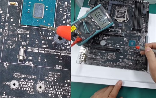 主板不开机，必须优先检查CMOS电路，新手自已可以照步骤检测！-谜茫cccc-电脑主板故障维修-哔哩哔哩视频
