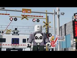 [Roblox] Korean trains fly in the sky and spin like tornados! South Korean Railroad Crossings!!