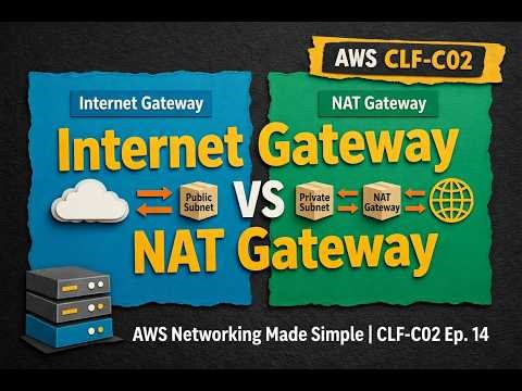 Internet Gateway vs NAT Gateway Explained (AWS Networking Made Simple) | CLF-C02 Ep. 14