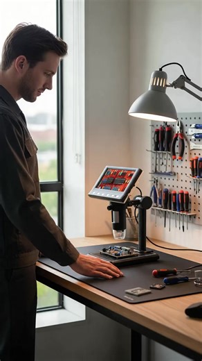 Professional 1000x Wireless Digital Microscope, 8 LED HD Magnifier, iOS & Android Real-Time View, Portable Lab Tool, 32GB Card Included #techfinds #techgadgets #electronics #spotlightproducts #professionaltools #gadgetfindsuk #hometech #gadgetset #mechanicaltools #bestgadget