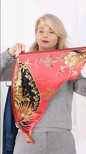 Silk scarf tying made easy - DIY scarf tutorial for women