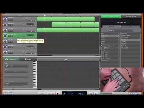 Testing Akai Mpd18 with GarageBand