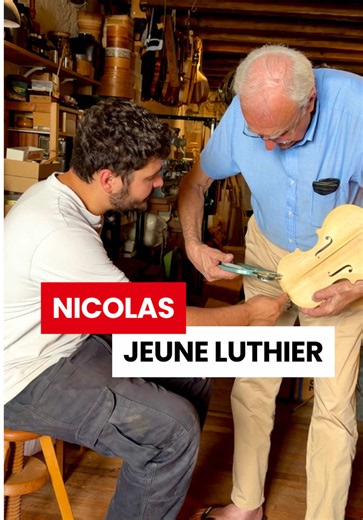 Tout plaquer pour devenir artisan, c'est ce qu'a fait Nicolas à 24 ans. Anciennement ingénieur, il est devenu luthier. Merci à lui de m'avoir ouvert les portes de son atelier. #patrimoine #culture #artisan #artisanat #lutherie