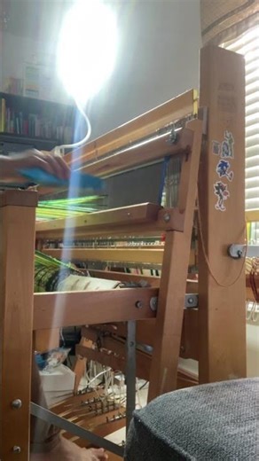 New LED lamp clamp in on my own 36” floor loom