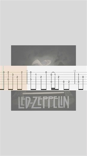 Stairway to Heaven Guitar Tabs 🎸 | Backing Track + Tabs #shorts