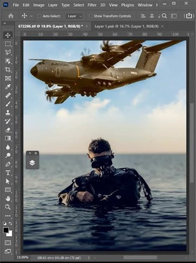 photoshop Tutorial | Auto Blend Layers #photoshop #photoshoptutorial
