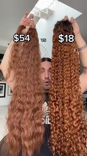 curious to see how these two compared🧐 #ponytail #hairvideo #hairextension