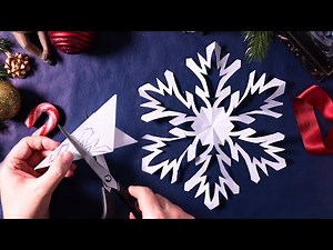 How to make a snowflake out of paper [Holiday Beautiful] ❄️ Easy Tutorial for Beginners