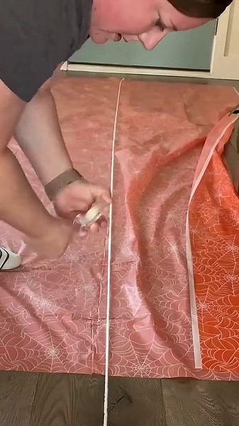 Buy a Dollar Store tablecloth for this genius dining room idea!