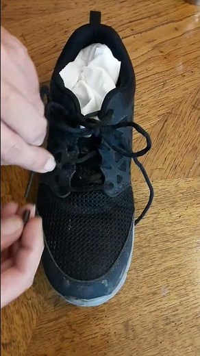 How to easily shorten shoelaces.