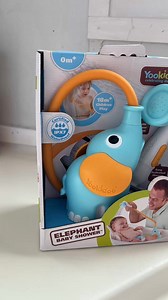 Make baby's bath time magical with the Elephant Baby Shower! Perfect for newborns to toddlers, it grows with your child from bath time helper to fun water toy. Now in a blue and orange color! 💙🧡 Find yours now at yookidoo.com! ✨ | Yookidoo International