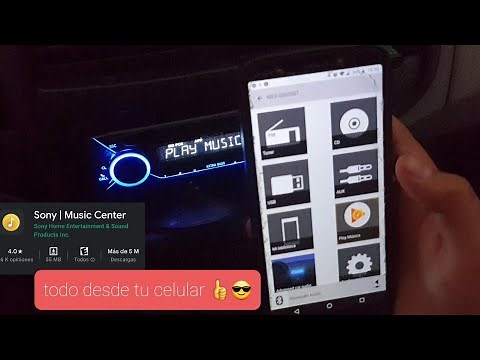 Sony music center en español en un sony xplod MEX-GS820BT
