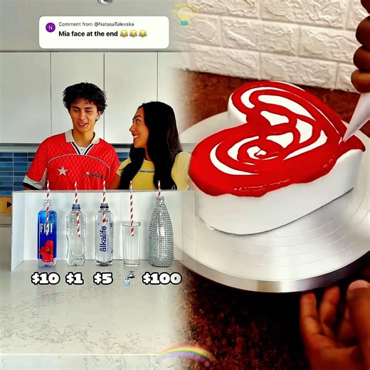 $100 Water vs $1 Water - Cadel & MIA Blind Taste Test! #shorts