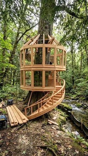 From Wild Forest to Luxury Treehouse Paradise 🌲✨ (Unreal Transformation)