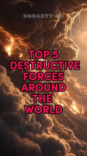 TOP 5 DESTRUCTIVE FORCES ON EARTH#DestructiveForces #Top5Facts #NaturalDisasters #Shorts #facts