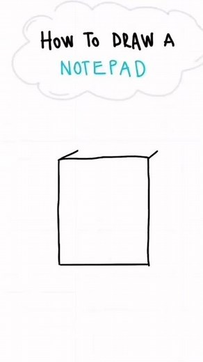 How to #draw a #notepad #shorts #doodle notepad #drawing tutorial #howtodraw