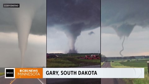 Videos show tornados over weekend near Gary, South Dakota