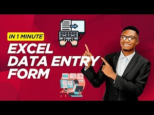 Excel Data Entry Form in 1 Minute: Step-by-Step Guide! 🚀