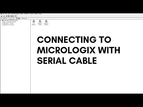 HOW TO CONNECT TO MICROLOGIX via SERIAL CABLE