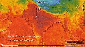 4.3K views · 104 reactions | Temperatures are expected to reach 43 C (110 F) in the National Capital Region (NCR) this week. Highs around 46 C (115 F) are expected in Ahmadabad. The night temperature will only dip right below 30 C (86 F). Such heat is dangerous for the millions of people and animals living across India and will challenge the highest records so far this year. See the temperature forecast on.windy.com/1es6u | Windy.com | Facebook