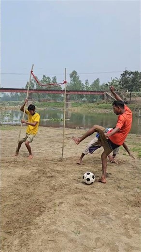 playing mini football game #funny #trythatinasmalltown #comedy