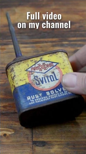 Vintage Svitol Can - Rust removal 3 - Oxalic acid #rustremoval #restoration