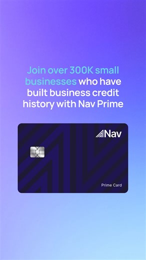 Hit a growth wall? Get unstuck with Nav Prime. You can get your complete credit profile, with business credit scores from Experian, Equifax, and Dun & Bradstreet, plus personal credit scores from Experian and TransUnion. 💜 How it helps you build business credit 💜 Your Nav Prime membership payments are automatically reported as a tradeline each month. With the Nav Prime Card, you can build credit with everyday business purchases (if approved). Once you’ve built your credit, use it 👉Explore loa