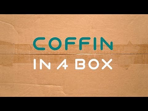 DIY Coffin In a Box - flat packed coffin assembles in 20 minutes
