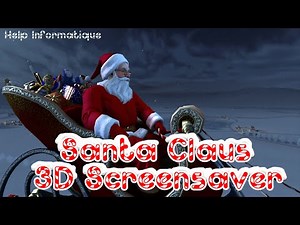 HD | Santa Claus 3D Screensaver