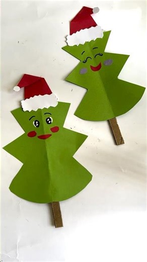 Christmas Tree Character Papercraft Tutorial #diy #christmasdecorations
