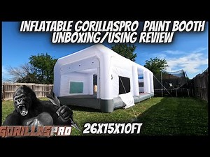 26FT AMAZON INFLATABLE PAINT BOOTH REVIEW |GORILLAS PRO BRAND|
