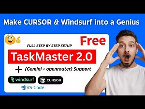 Taskmaster 2.0 + Cline, Roo, Windsurf & Cursor : This is NOW THE BEST Task Manager for YOUR AI Coder