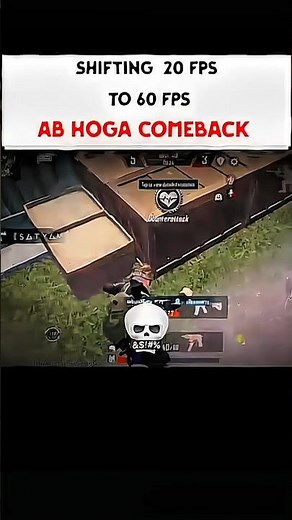 SHIFTING 20 FPS TO 60 FPS 🥶 #bgmi