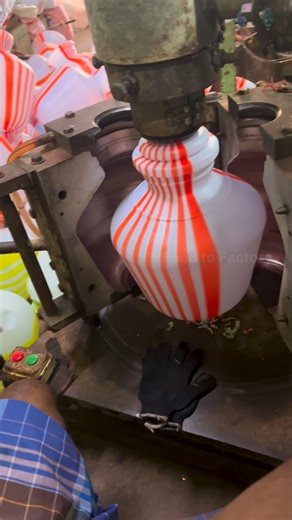 Food to Factory on Instagram: "Plastic Pot making #reel #hardwork #plastic #making"